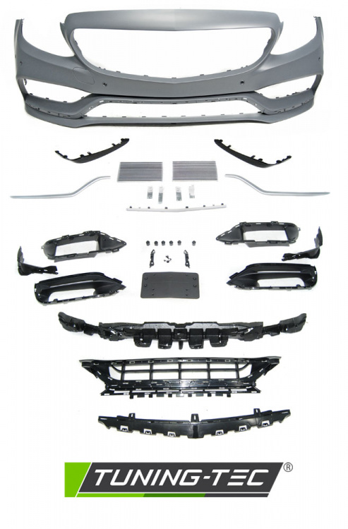 Upgrade Design Frontstoßstange für Mercedes-Benz C-Klasse W205/S205 Lim./T-Modell ab 2018 mit PDC
