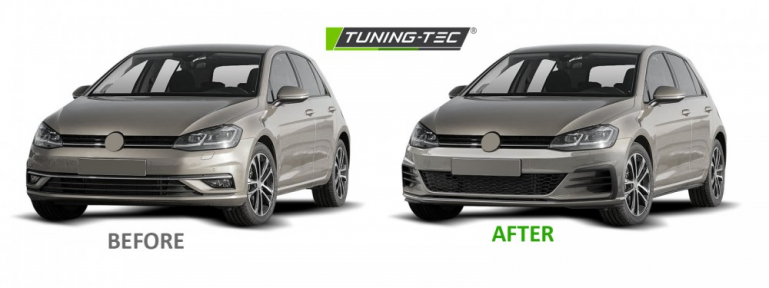 Upgrade Design Frontstoßstange für VW Golf 7 17-19 Lim./Variant/Coupe mit PDC