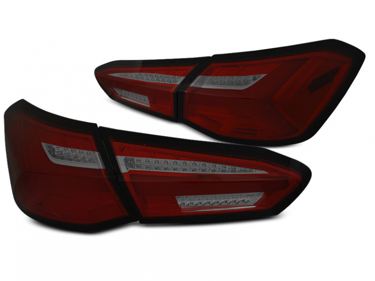 Voll LED Lightbar Design Rückleuchten Ford Focus MK4 3/5 Türer 18-21 rauch/rot dynamischer Blinker