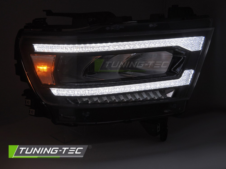 VOLL LED Tagfahrlicht Scheinwerfer Set für Dodge RAM 19-22 schwarz mit dyn. Blinker