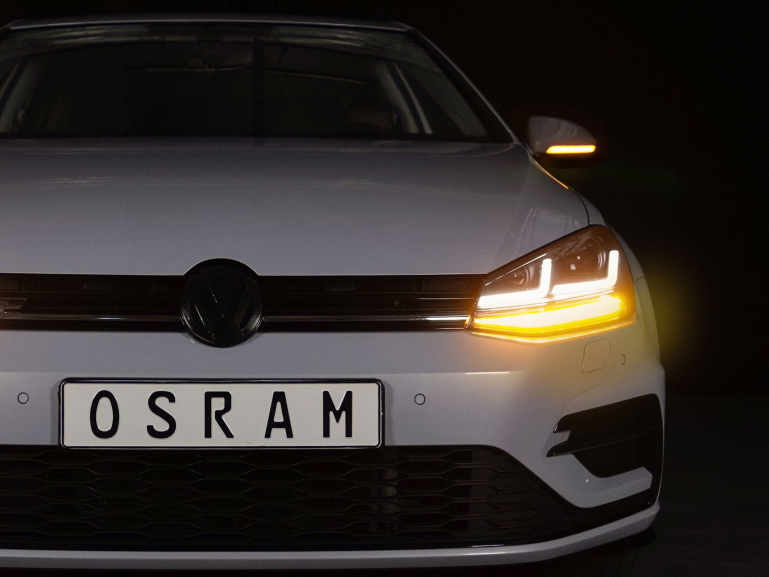 OSRAM LED-DRIVING VOLL-LED Tagfahrlicht Scheinwerfer VW Golf VII (7) 12-16 schwarz