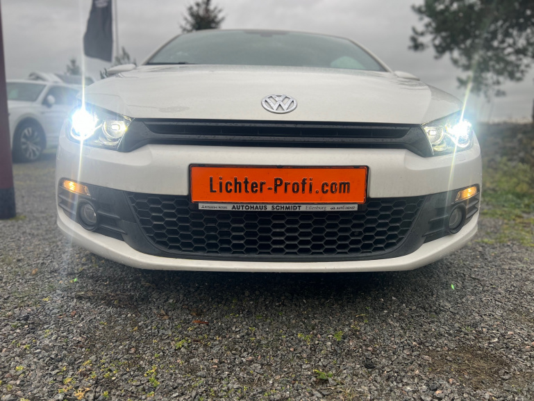 VOLL LED Tagfahrlicht Scheinwerfer Set für VW Scirocco III (3) 08-14 schwarz mit dyn. Blinker