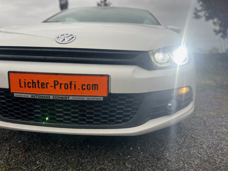 VOLL LED Tagfahrlicht Scheinwerfer Set für VW Scirocco III (3) 08-14 schwarz mit dyn. Blinker