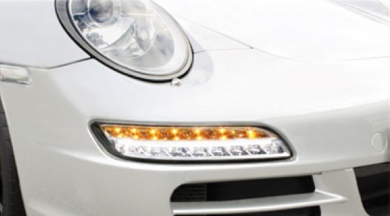 LED Seitenblinker Silber Klar Design für Opel Corsa D 2006-2010