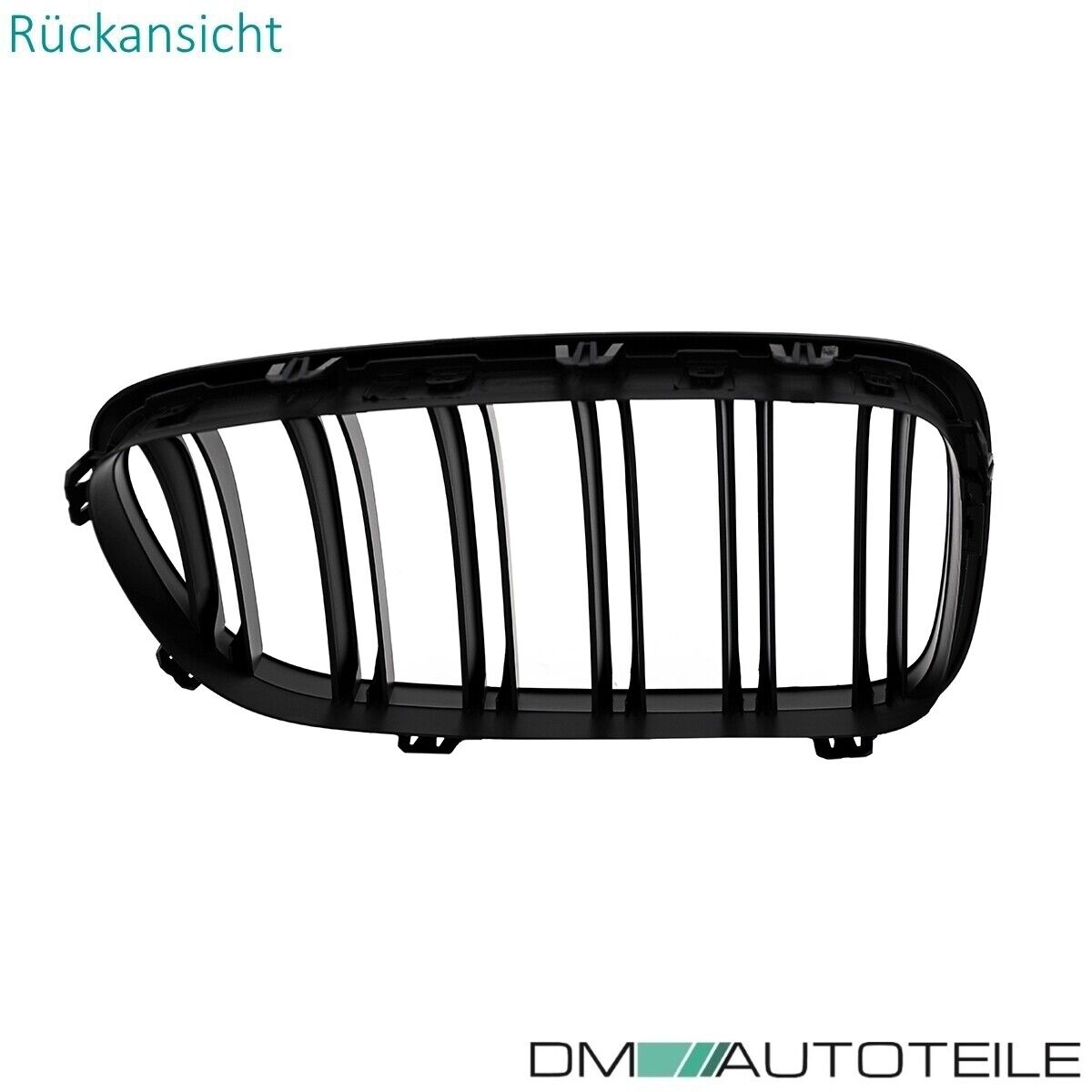 2x Kühlergrill Grill Schwarz MATT Doppelsteg passend für BMW F10 F11 auch M  M5