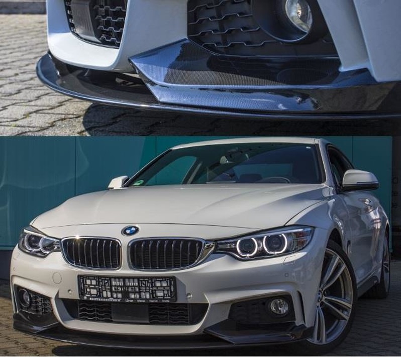 Performance Design Frontspoiler Lippe für BMW 4er F32 / F33 / F36 13-18  Carbon glanz mit ABE