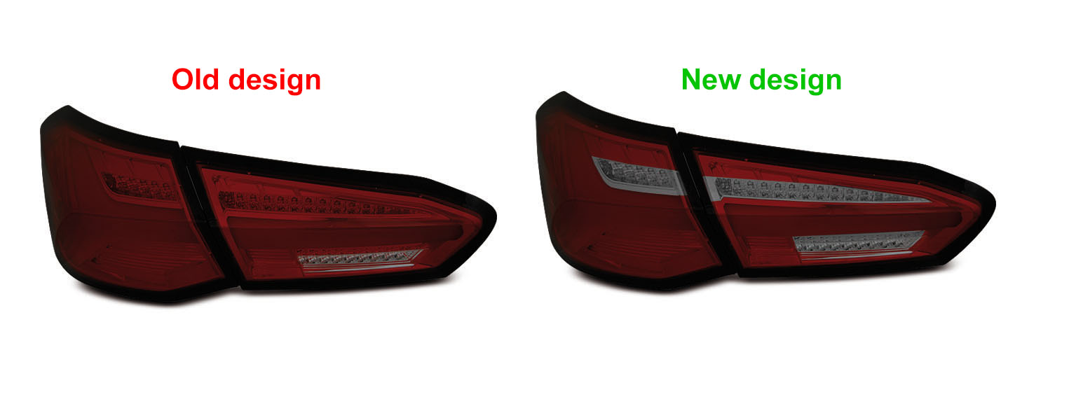 Voll LED Lightbar Design Rückleuchten für Ford Focus MK4 3/5 Türer 18-21  weiß/rot dynamischer Blinker