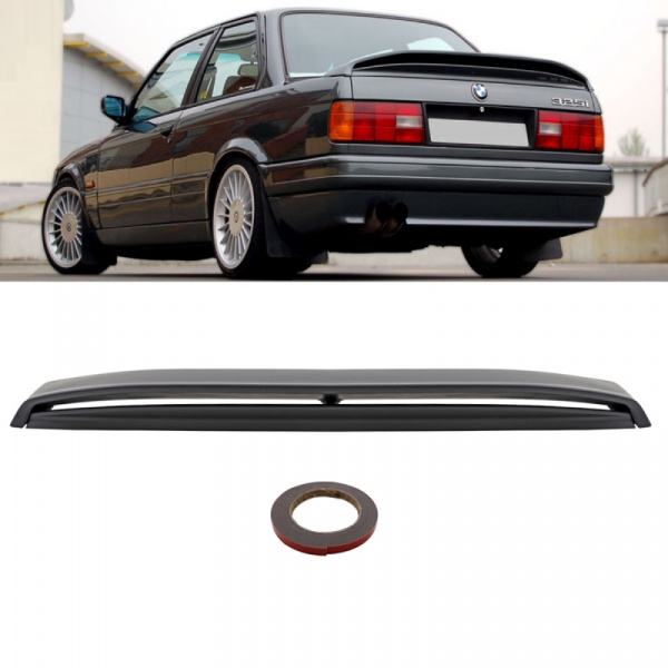 Heckspoiler Lippe Sport Paket 2 schwarz passt für BMW 3er E30 Limousine Cabrio