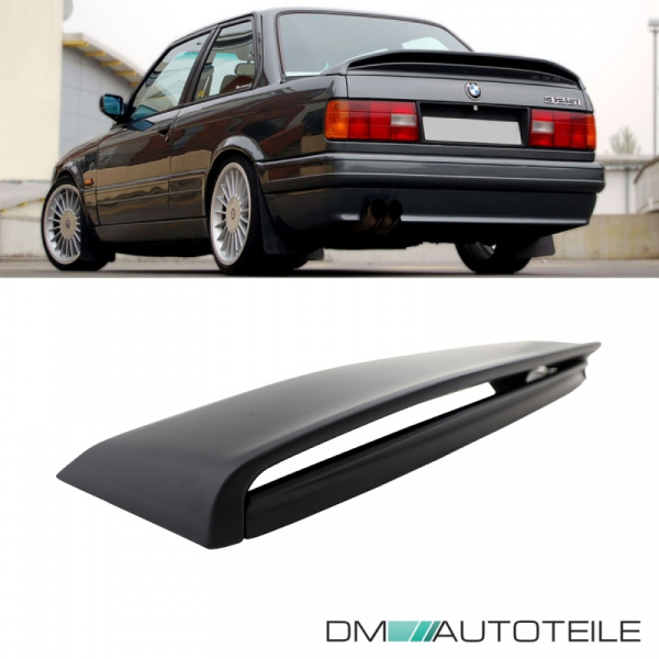 Heckspoiler Lippe Sport Paket 2 schwarz passt für BMW 3er E30 Limousine Cabrio