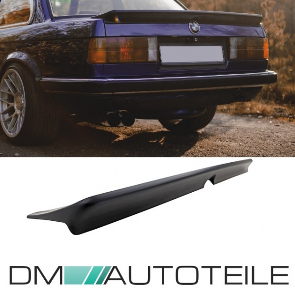 Sport Paket I Heckspoiler Lippe schwarz passt für BMW 3er E30 auch M-Paket 1 ab 1982-1993