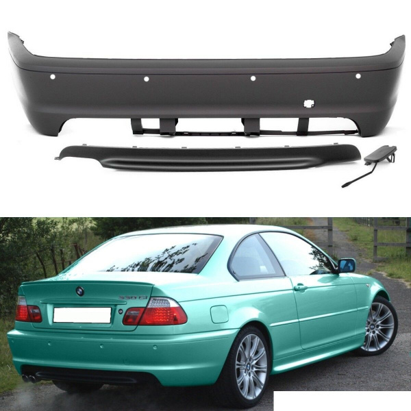 Sport COUPE CABRIO Stoßstange hinten für PDC passt für BMW 3er E46