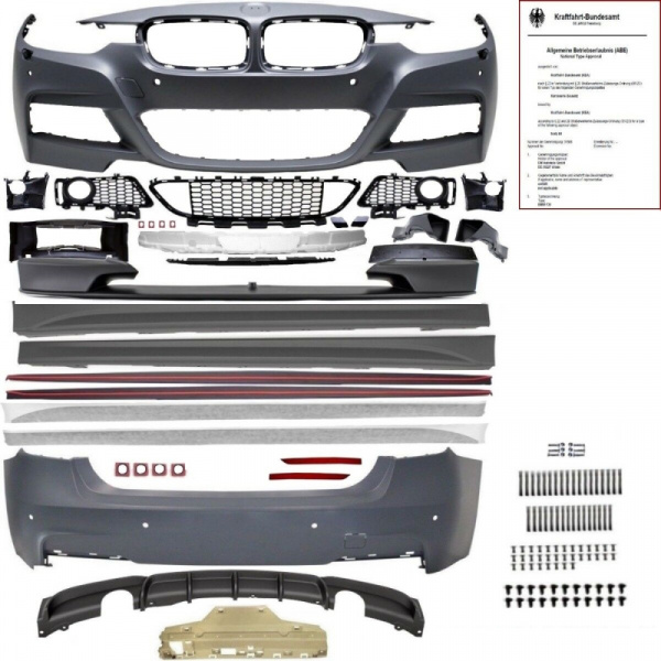 Sport-Peformance Bodykit Stoßstange passend für BMW F30 335 Umbau Zubehör + ABE