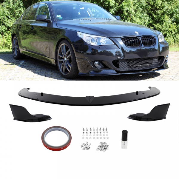 Frontspoiler Lippe Sport-Performance schwarz glanz für BMW E60 E61 M-Paket ab 2003-2010