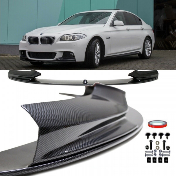 Sport-Performance Frontspoiler Lippe CARBON GLANZ passt für BMW 5er F10 F11 M-Paket