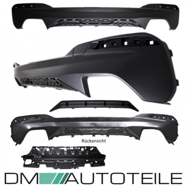 Umbau Sport-Performance Schwarz Matt Spoiler + Diffusor +Ansätze passend für BMW G30 G31 mit M-Paket +ABE