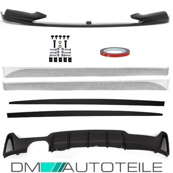 Performance-Spoiler SET Diffusor + Ansatz + Folie passt für BMW 4er F32 F33 F36 M-Paket