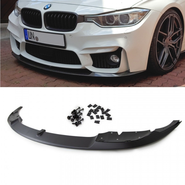 Sport Front Spoiler Lippe schwarz Matt passt für BMW 3er F30 F31 M3 Zubehör Stoßstange