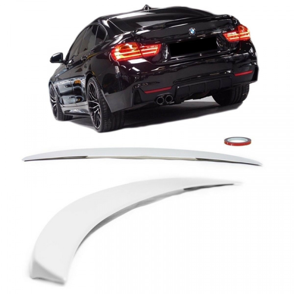 Sport-PERFORMANCE Heckspoiler Heck Spoiler grundiert passt für BMW 4er F36 Gran Coupe +ABE*