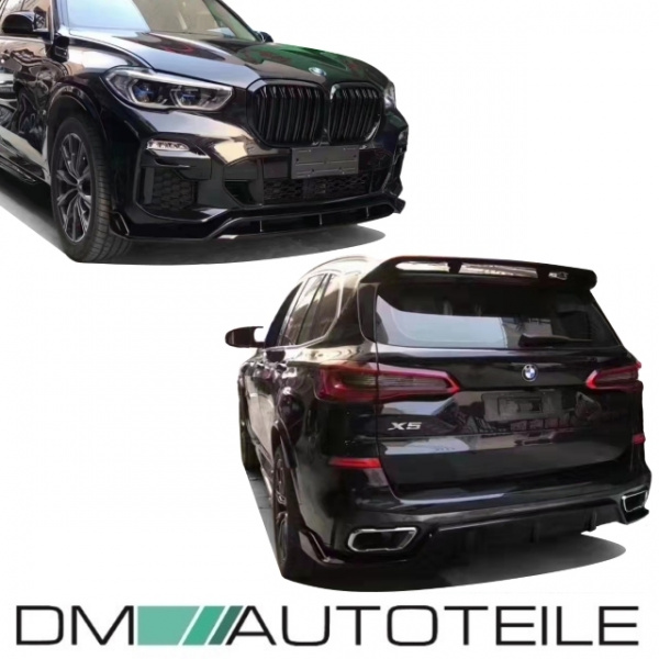 Sport-Performance Bodykit Komplett +Doppelsteg Grill schwarz glanz passt für BMW X5 G05 M-Paket ab Bj 2018