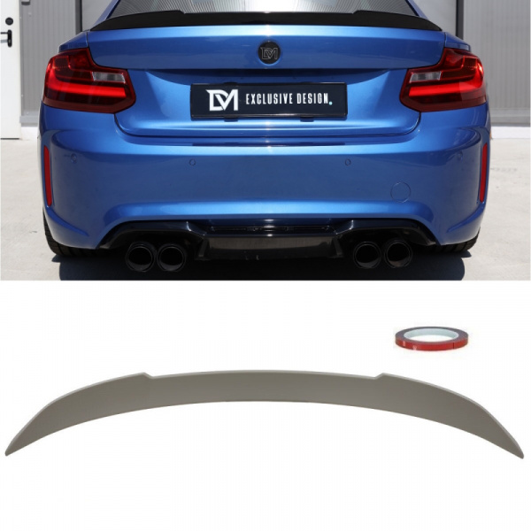 Heckspoiler Kofferraumspoiler hinten grundiert ABS Kunststoff passt für BMW 2er F22 Coupe nicht CS