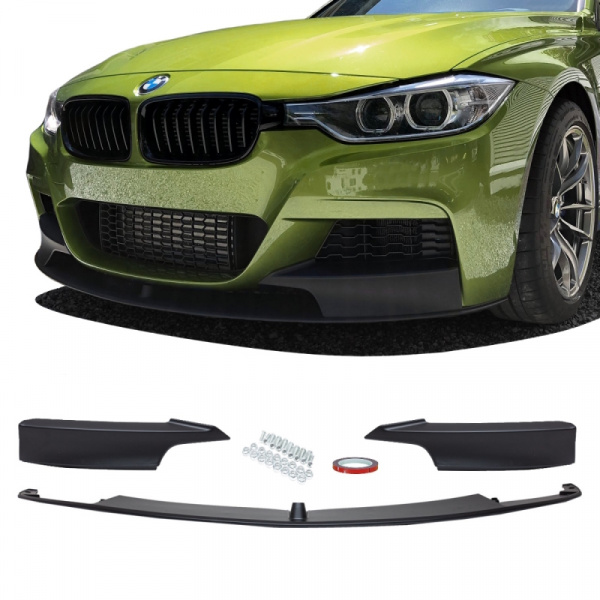 Sport Frontspoiler + Zubehör + 3M passend für BMW F30 F31 mit M-Paket 2011-2019