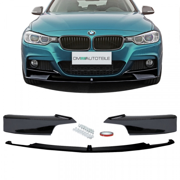 Frontspoiler Sport-Performance Schwarz hochglanz passend für BMW 3er F30 F31 M-Paket