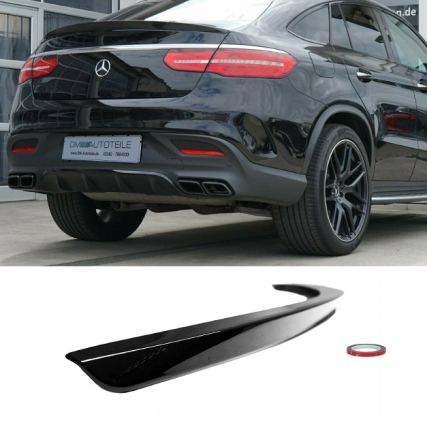 Satz Heckspoiler Kofferraum Hochglanz Schwarz +3M passt für Mercedes GLE Coupe C292 auch AMG 63 ab Bj 2015