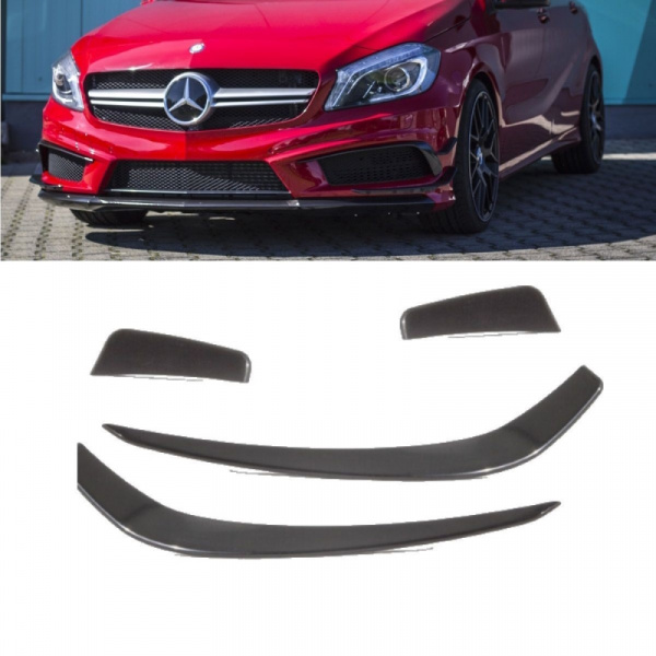 für Mercedes A-Klasse W176 Spoiler Flaps Flips +Zubehör für A45 AMG Aero Edition 1