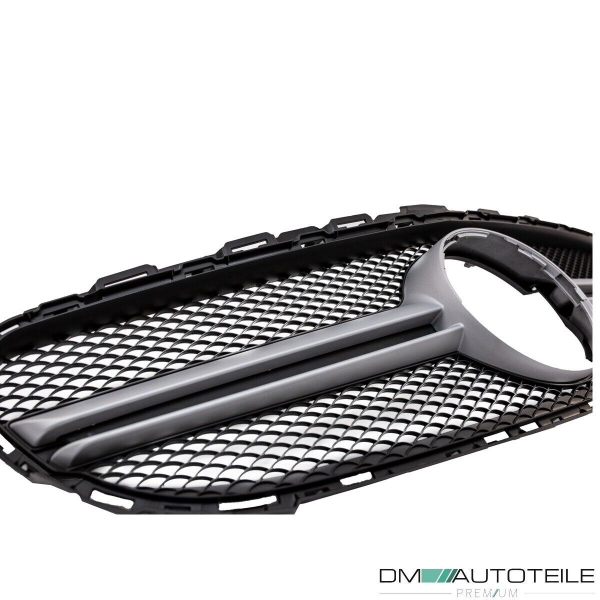 Wabendesign Kühlergrill Silber passt für Mercedes W205 C-Klasse nicht C63 AMG bj 14-18 ohne Kamera