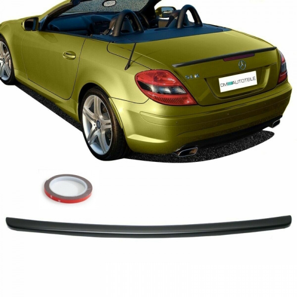 Kofferraumspoiler Heckspoiler Schwarz Matt Spoiler passend für Mercedes SLK R171 auch AMG 04-11