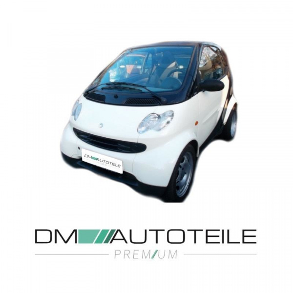 SET Smart Fortwo Coupe Cabrio 450 Mittelstück+Spoiler Stoßstange+Kühlergitter 03-07