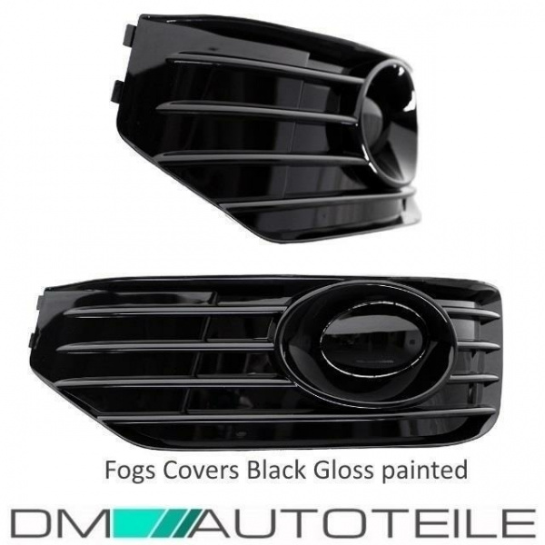 Spoiler Stoßstange + NSW + Gitter BLACK EDITION passt für VW T5 SPORTLINE 09-15