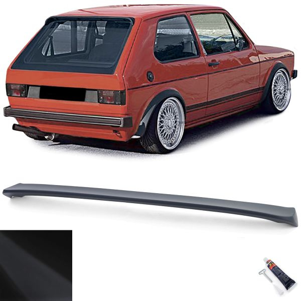 Upgrade Design Heckspoiler Dachkantenspoiler für VW Golf 1 74-85 schwarz matt