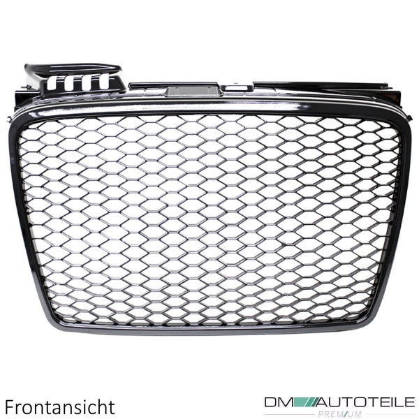 Wabendesign Kühlergrill Wabengrill Glanz passend für Audi A4 B7 04-08 nicht RS4