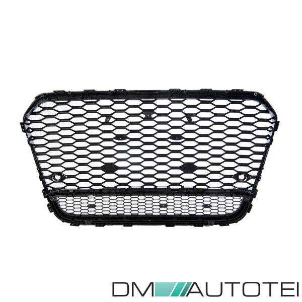 Wabengrill Kühlergrill Schwarz Glanz Gitter passt für Audi A6 4G C7 Facelift ab 2014