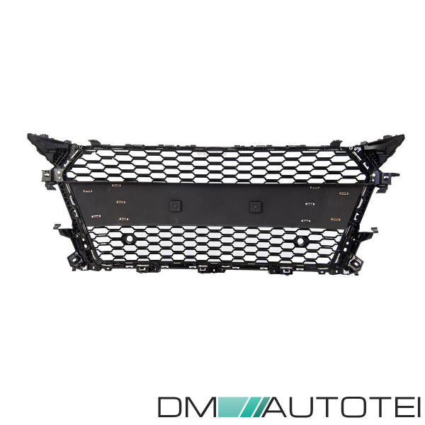 Waben Wabengrill Schwarz Silber komplett Gitter Grill für Audi TT 8S FV nicht RS