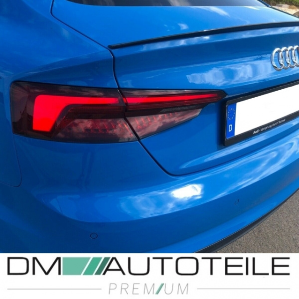 Sport-Heckspoiler Hecklippe Schwarz Matt passt für Audi A5 B9 F5 Sportback 5-Türer auch RS5 + S-Line