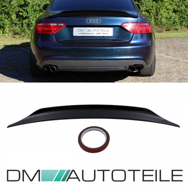 SET Sport Heckspoiler Ducktail schwarz hochglanz passt für Audi A5 8T Coupe 2007-2013