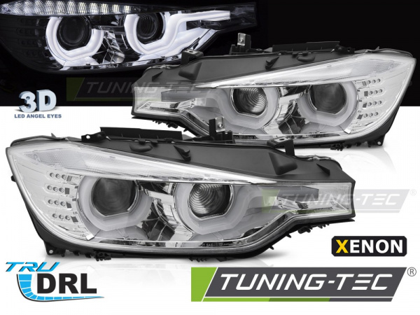 Scheinwerfer Xenon für BMW F30/F31 10.11 - 05.15 U-TYPE HID CHROME