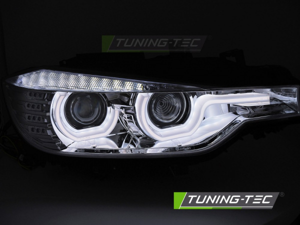 Scheinwerfer Xenon für BMW F30/F31 10.11 - 05.15 U-TYPE HID CHROME