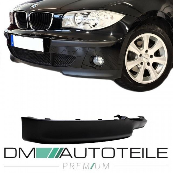 Front Spoiler für Stoßstange 04-07 Schwarz passt für BMW 1er E81 E87 3-5-Türer