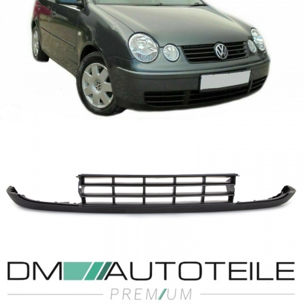 für VW Polo IV 9N Stoßstange Spoiler vorne unten 01-05 +Gitter Schwarz EU-Ware