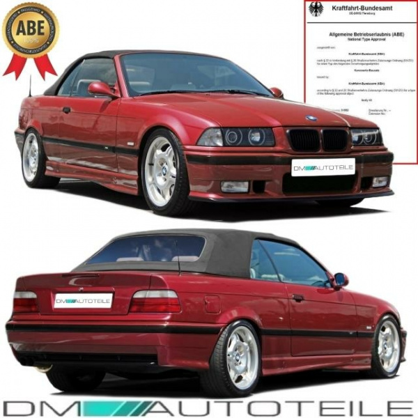 Umbau Bodykit Stoßstange Komplett LACKIERT passt für BMW 3er E36 Serie & M-Paket 90-99 +ABE