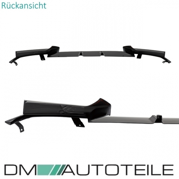 Sport-Performance Frontspoiler Schwarz Glanz passend für BMW 2er F22 F23 ab Bj 2013 mit M-Paket + ABE