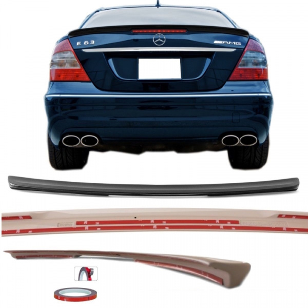 Mercedes W211 Kofferaum Heckspoiler Spoiler Schwarz Lack. + Zubehör für E63 AMG