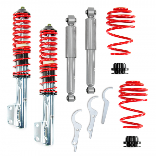 Redline Gewindefahrwerk passend für Opel Astra G 1.2, 1.4, 1.6, 1.8, 2.0, 2.2, 2.2 8V / 16V, 1.7TD / DTi / CDTi, 2.0, 2.2 Di / DTi / 16V Baujahr 1998 - 2004