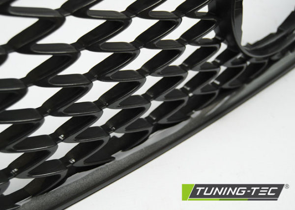 Upgrade Design Frontgrill / Kühlergrill für Lexus RX350 12-15 Hochglanz schwarz / Dunkegrau