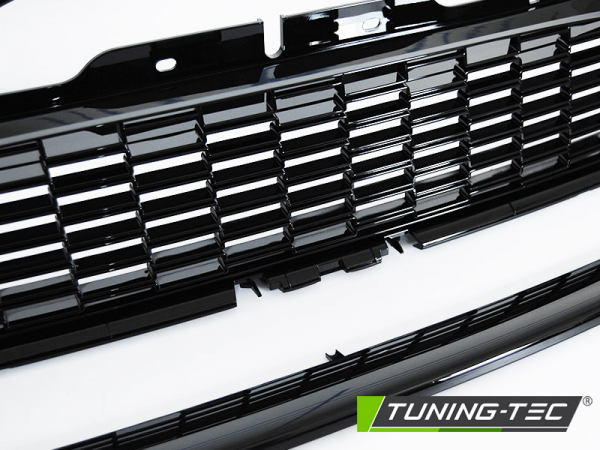 Upgrade Design Sportgrill / Kühlergrill für BMW Mini Cooper R55/R56/R57 06-09 Hochglanz schwarz