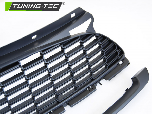 Upgrade Design Sportgrill / Kühlergrill für BMW Mini Cooper R55/R56/R57/R58/R59/R61 06-16 matt schwarz