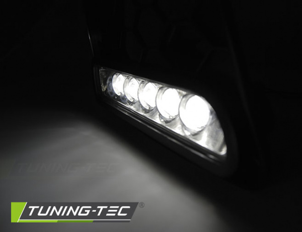 Upgrade LED Tagfahrlicht-Nebelscheinwerfer Blende für VW Golf V 03-09 schwarz